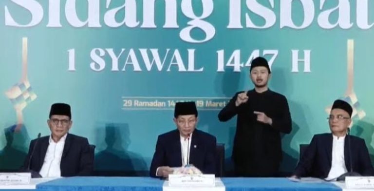 Pemerintah Tetapkan Idul Fitri 1 Syawal 1447 H Jatuh pada Sabtu, 21 Maret 2026