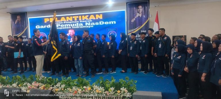 Hadiri Pelantikan Garda Pemuda Nasdem, Sosok Ageng Gantara Beri Suntikan Motivasi bagi Pemuda Indramayu